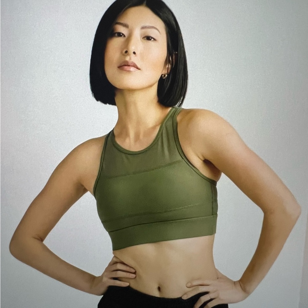 Zyia active all star olive green bra